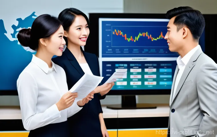 채권 이자 수익 - **Prompt:** "A diligent Vietnamese man in his 40s, wearing a crisp, light-colored collared shirt, is...