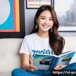 팬덤 경제 수익 모델 - **Prompt 1: The Joy of Fandom Collection**
    "A vibrant, medium shot of a cheerful young Vietnames...