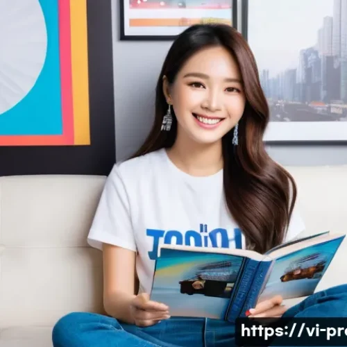 팬덤 경제 수익 모델 - **Prompt 1: The Joy of Fandom Collection**
    "A vibrant, medium shot of a cheerful young Vietnames...